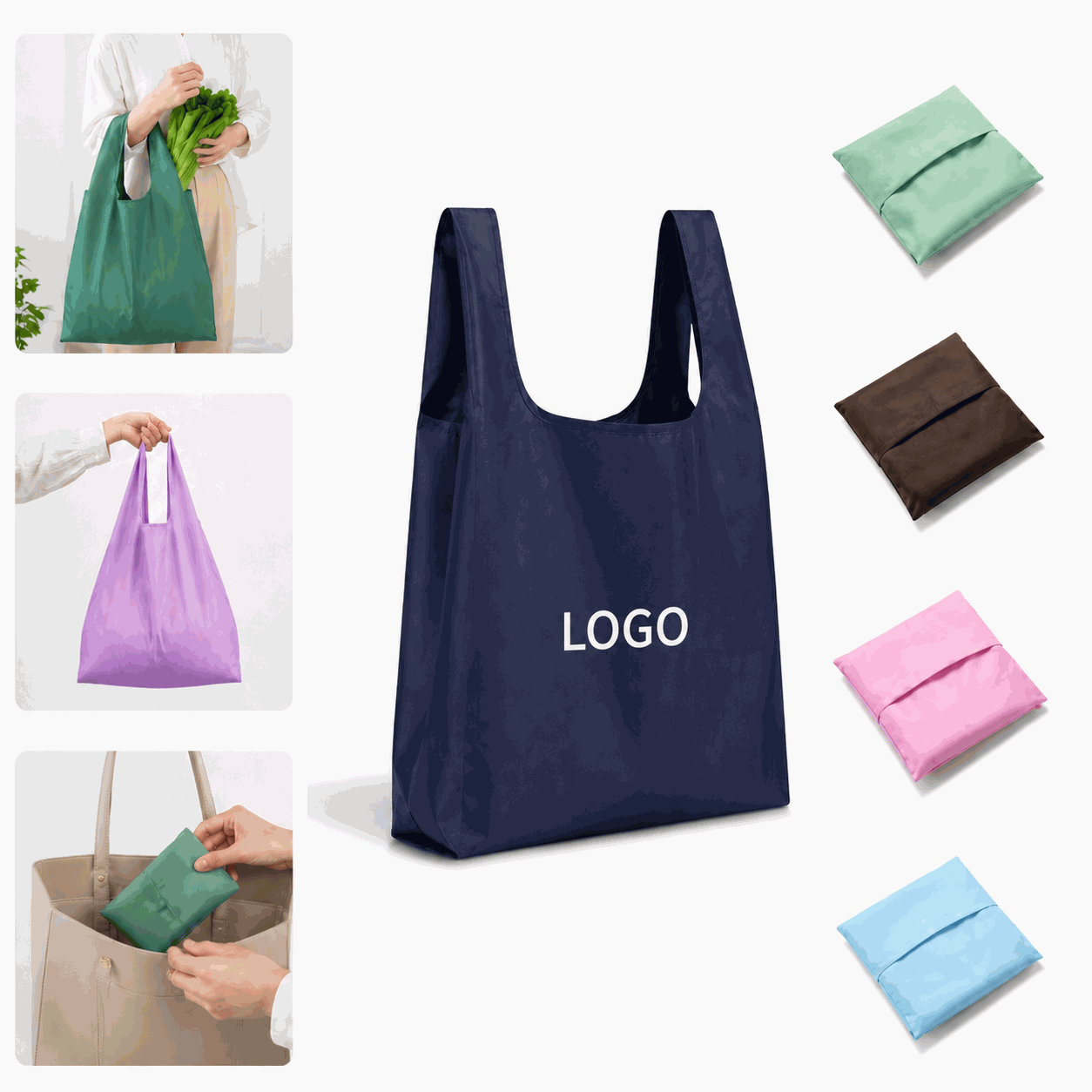 PackLite Foldable Reusable Tote Bag