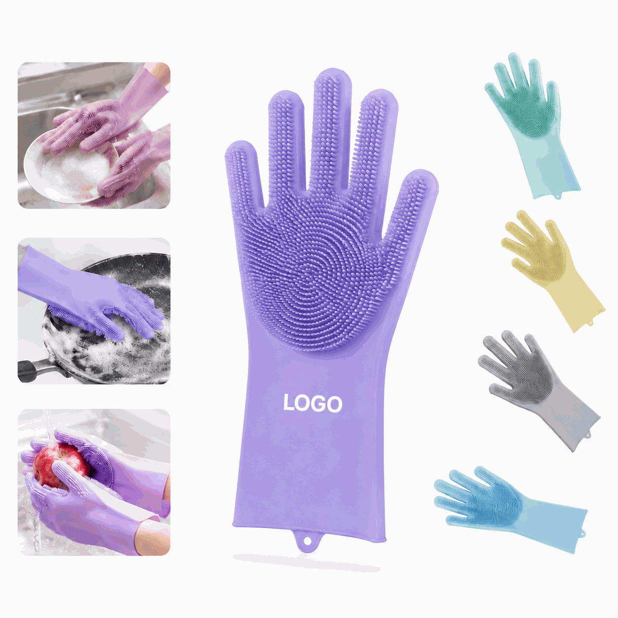 EcoGrip Silicone Washing Gloves