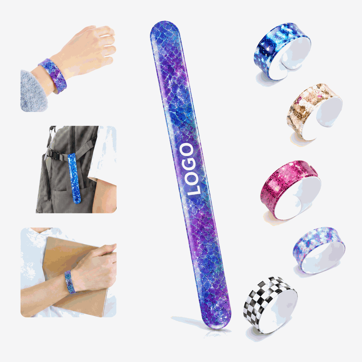 Custom Eco PVC Slap Bracelet