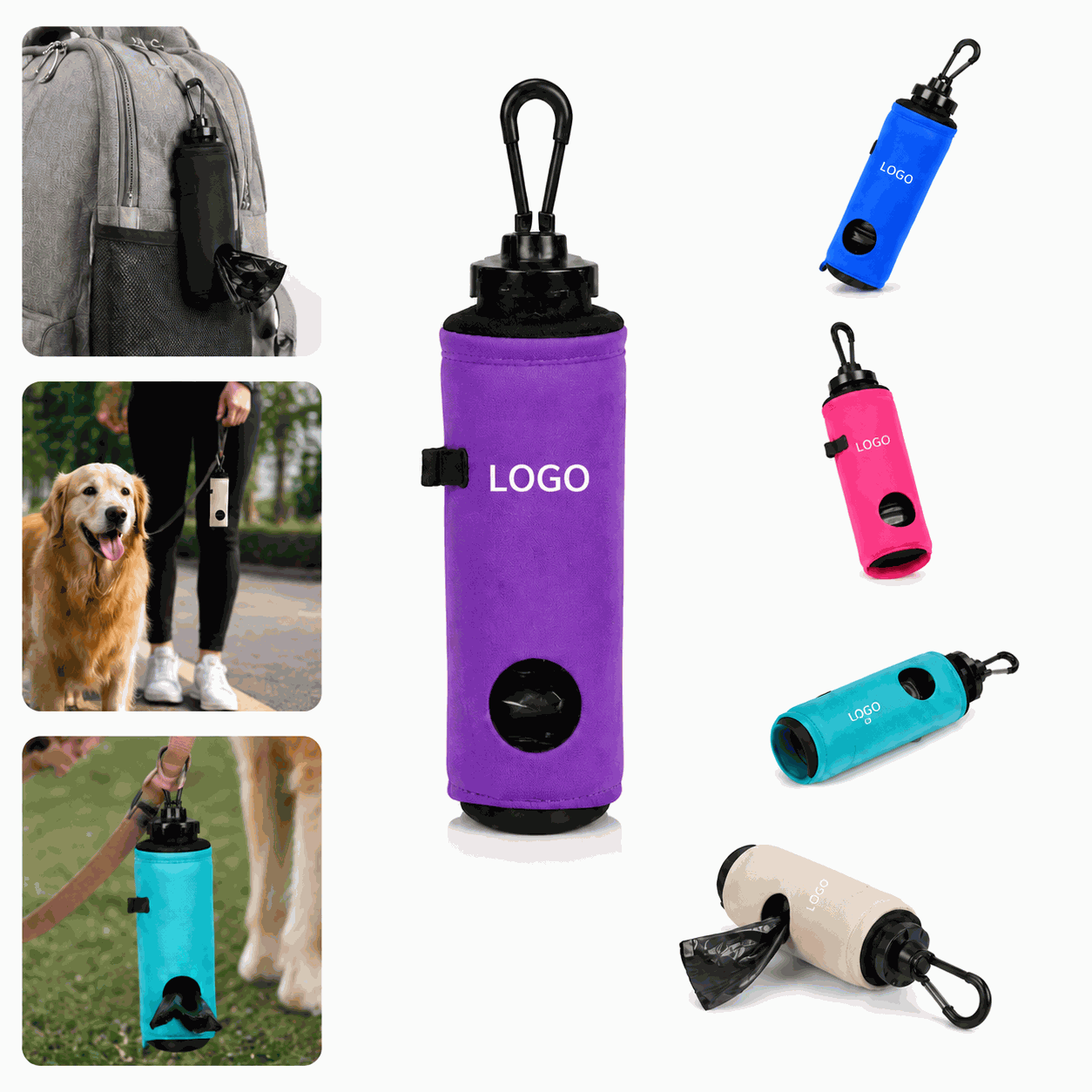 Neoprene Pet Waste Bag Dispenser
