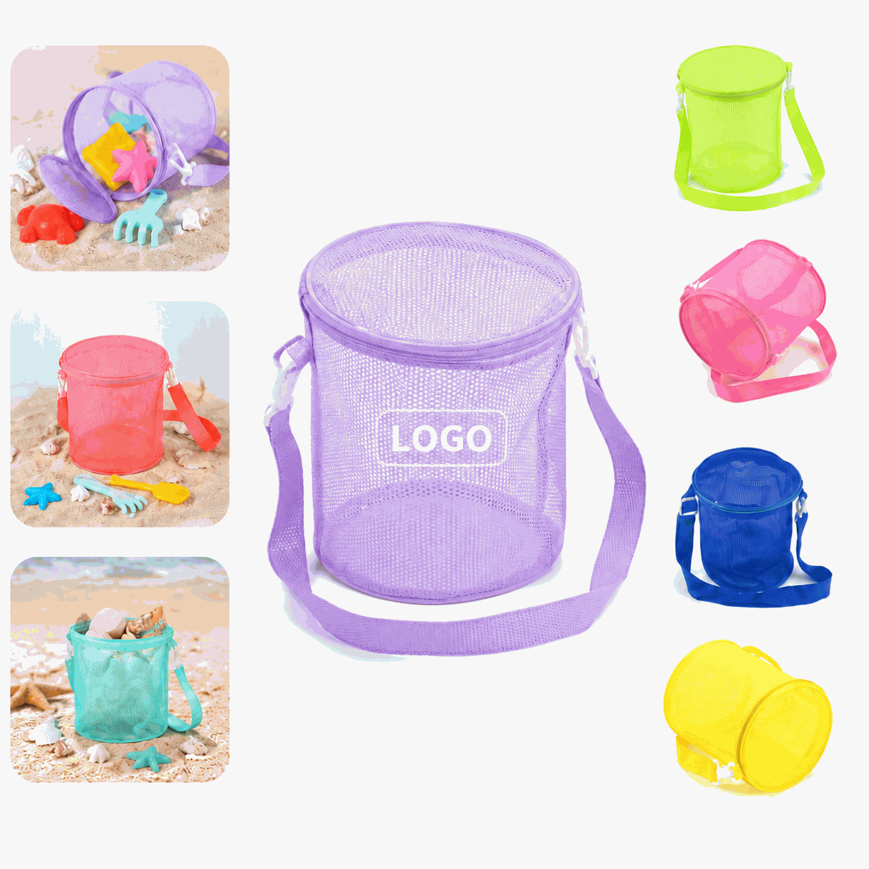 Breathable Mesh Beach Toy Storage Bag