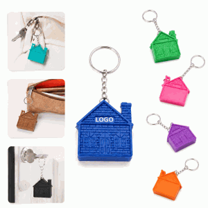 House-Shaped Keychain Tape Measure