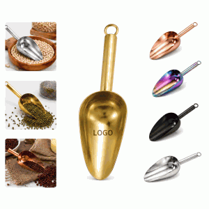 8 Oz Mirror Polish Stainless Steel Ice Scoop