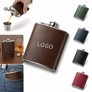 6oz Stainless Steel Slim Hip Flask