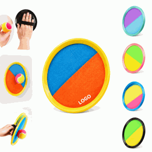 Hook-and-Loop Toss and Catch Paddle Game Set
