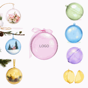 Fillable Clear Acrylic Christmas Ball Ornament